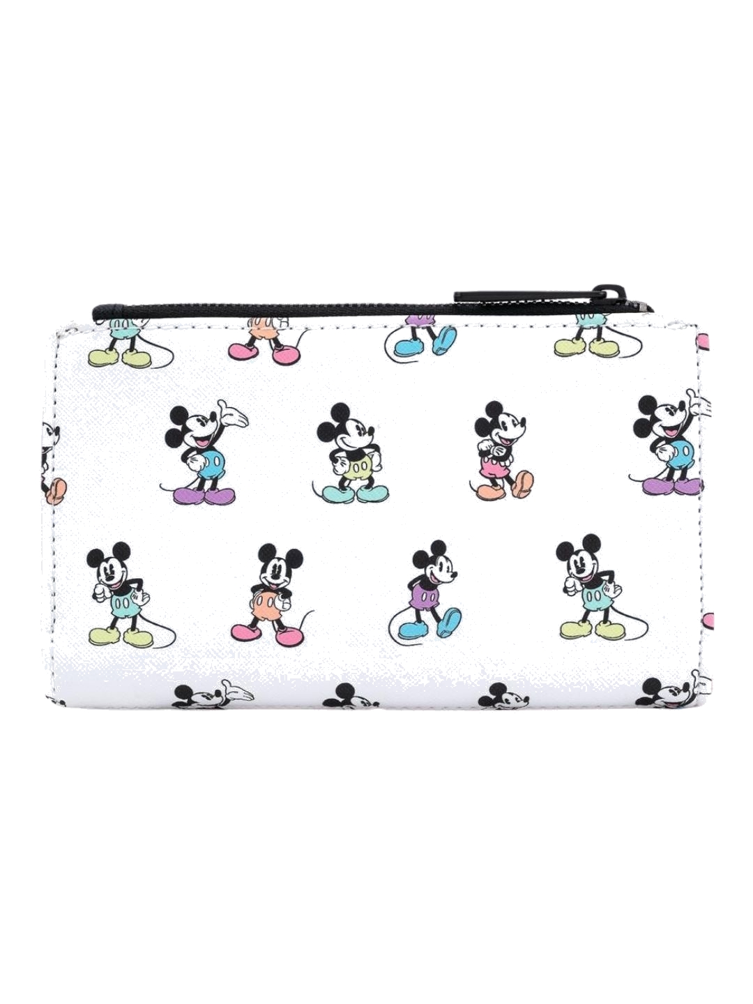 Loungefly Pastel Rainbow Mickey Mouse Poses Mini top Backpack and Wallet