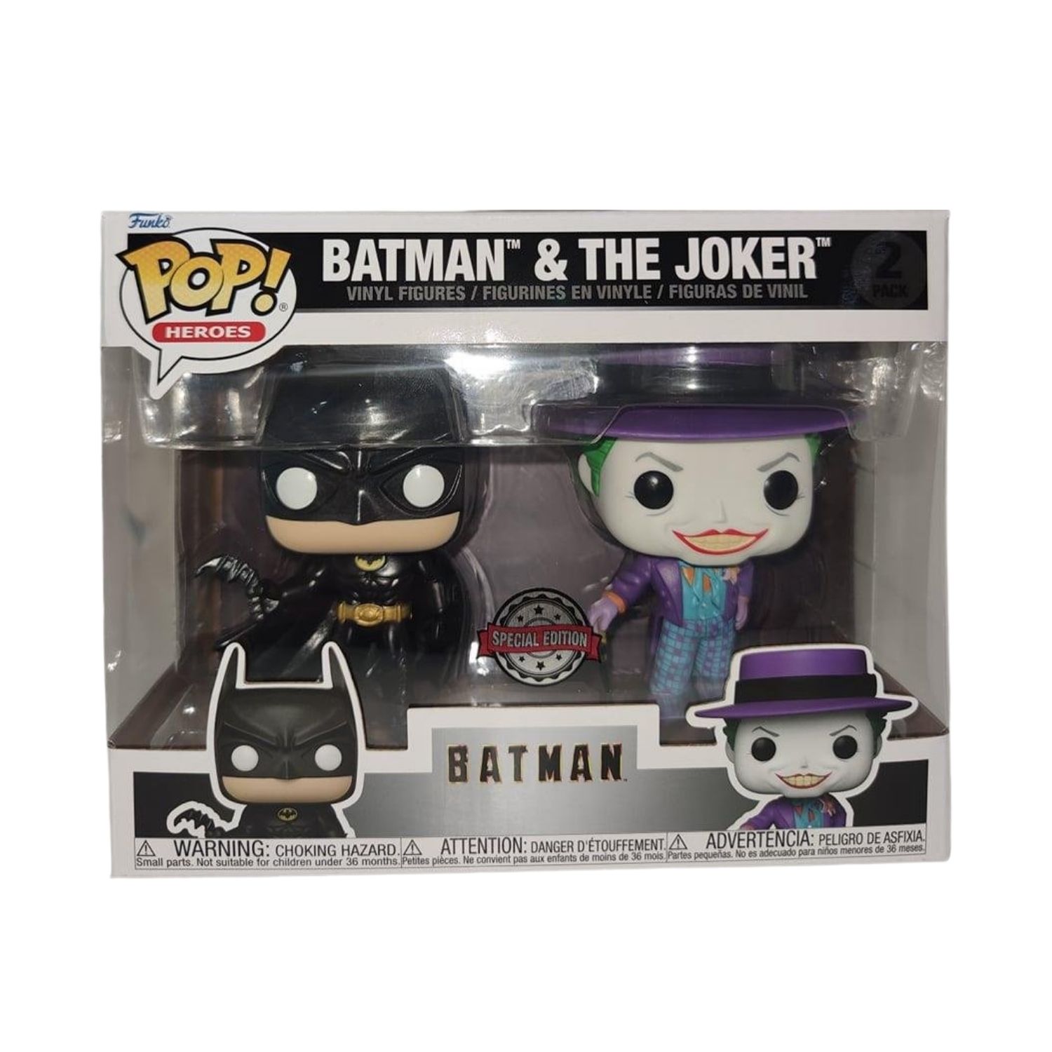 Funko Pop! Batman and Joker Metallic (Special Edition) #60809 | Nerdom