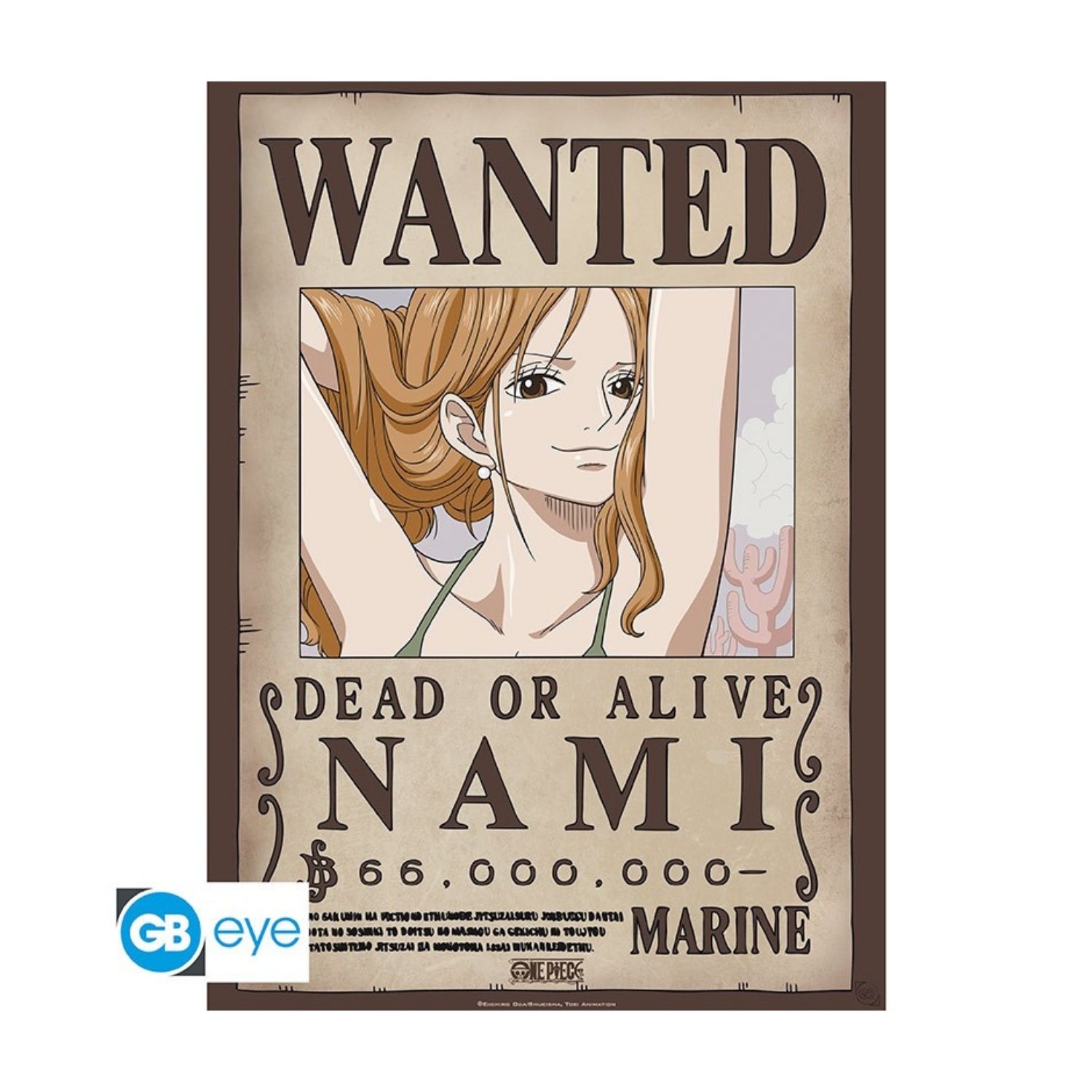 One Piece Nami Wanted Poster Nerdom Greece 6476