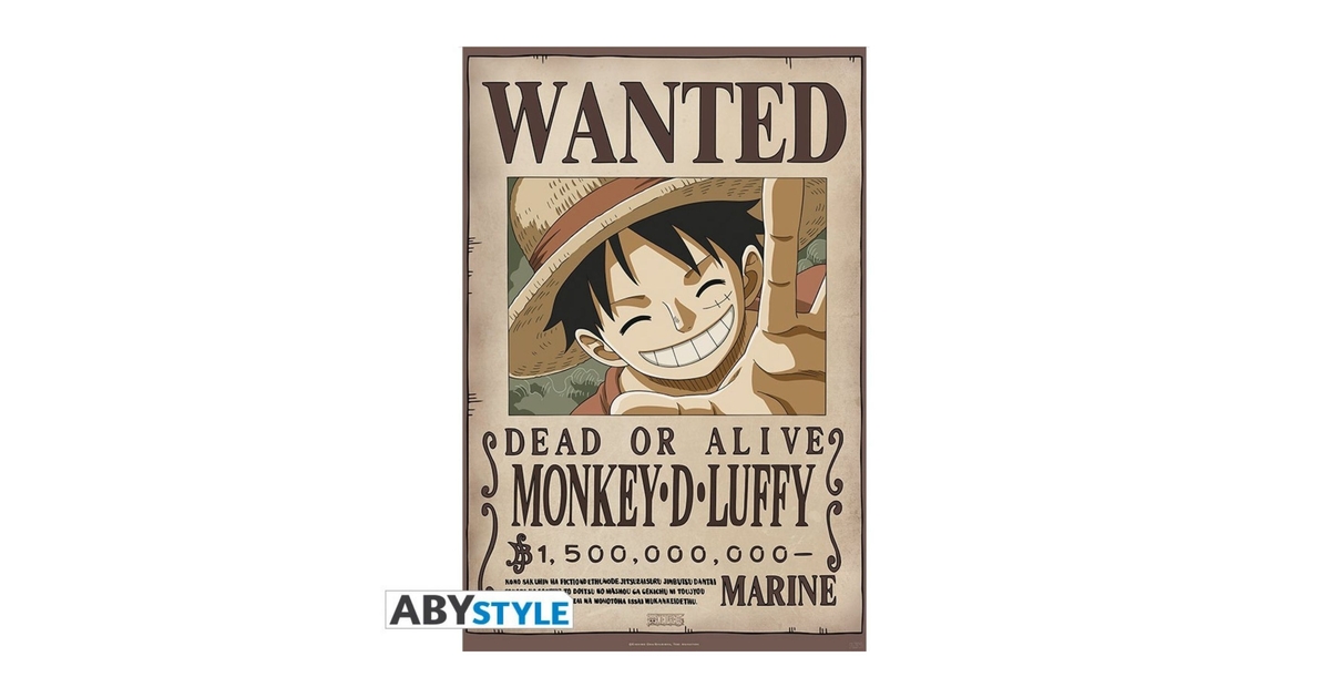 Set 2 Posters Chibi - One Piece - Wanted Brook & Chopper - 52 x 35 cm