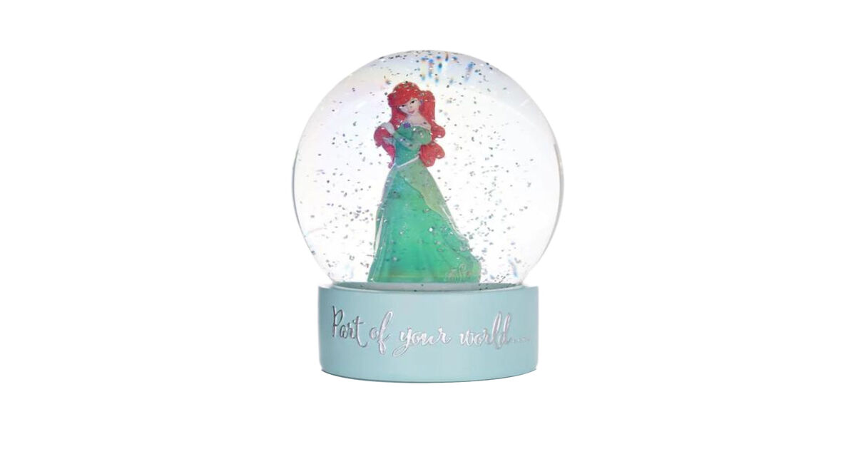 Disney ariel store snowglobe