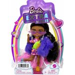 Product Mattel Barbie Extra Minis - Dark Skin Doll Wearing Faux Fur Coat Purple (HGP63) thumbnail image