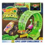 Product Mattel Hot Wheels Monster Trucks: Glow in The Dark™ - Epic Loop Challenge Playset (HBN02) thumbnail image