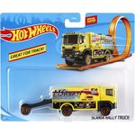 Product Mattel Hot Wheels Track Stars - Scania Rally Truck (Yellow) (GKC33) thumbnail image