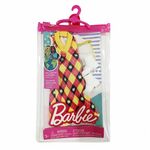 Product Mattel Barbie: Fashion Pack Diamond Pattern Dress With Yellow And Pink (HJT17) thumbnail image