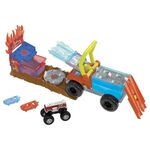 Product Mattel Hot Wheels: Monster Trucks Arena Smashers Color Shifters - 5-Alarm Rescue (HPN73) thumbnail image