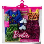 Product Μattel Barbie: Fashions 2-Pack Clothing Set - Made to Move Skirt  T-shirt Pants and Accessory (HJT36) thumbnail image