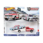 Product Mattel Hot Wheels: Premium Car Culture Team Transport - 61 Impala  72 Chevy Ramp Truck (HKF40) thumbnail image