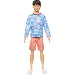 Product Mattel Barbie Ken Doll - Fashionistas #219 with Pink and Blue Heart Patterened Shirt (HRH24) thumbnail image