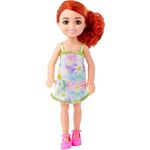 Product Mattel Barbie Club Chelsea Mini Girl Doll - Small Doll Wearing Removable Floral Dress  Shoes with Red Hair (HNY56) thumbnail image