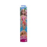 Product Mattel Barbie: Beach - Blond Hair Doll Wearing Pink Palm Tree-Print Swimsuit (HPV19) thumbnail image