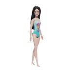 Product Mattel Barbie: Beach - Black Hair Doll Wearing Tropical Blue Swimsuit (HXX51) thumbnail image