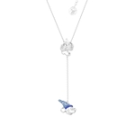 Product Disney Couture Fantasia Sorcerer's Apprentice Mickey & Mop White Gold-Plated Lariat Necklace thumbnail image