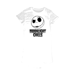 Product Womens White Nightmare Before Christmas T-Shirt Dress thumbnail image