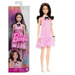 Product Mattel Barbie: Fashionistas #224 - Brown Hair with Pink Plaid Dress Doll (HRH21) thumbnail image