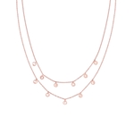 Product Disney Couture Mickey Mouse 90 Years Rose Gold-Plated M I C K E Y Layered Necklace thumbnail image