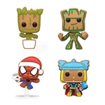 Product Φιγούρες Funko Pocket Pop! 4-Pack Marvel  Happy Holidays Tree Box GITD Diamond thumbnail image