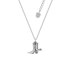 Product Disney Couture Pixar Toy Story White Gold Plated Woody Boot Necklace thumbnail image