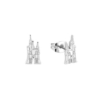 Product Disney Couture Ultimate Princess Sterling Silver Cinderella Castle Earrings thumbnail image