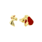 Product Disney Couture Lady & The Tramp Gold Plated Earrings thumbnail image