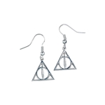 Product Harry Potter Deathly Hallows Sterling Silver Drop Stud Earrings thumbnail image