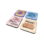 Product Friends Quotes Coasters set of 4 thumbnail image