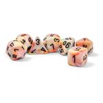 Product Ζάρια Festive Mega-Hedral Circus/Black Polyhedral 7 Dice Set thumbnail image