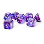 Product Ζάρια Festive Mega-Hedral Nocturnal/Turquoise Luminary Polyhedral 7 Dice Set thumbnail image