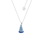 Product Disney Couture Fantasia Sorcerer's Apprentice Mickey White Gold-Plated Crystal Hat Necklace thumbnail image