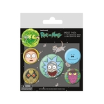 Product Rick and Morty Heads Badge Pack thumbnail image