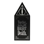 Product Harry Potter Dark Arts Glow In The Dark Wooden Plaque - Deathly Hallows thumbnail image