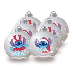 Product Χριστουγεννιάτικα Στολίδια Disney Stitch Silver 6 Christmas Baubles Pack thumbnail image