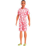 Product Mattel Barbie: Ken - Hawaiian Floral Jumpsuit Look with Brown Brides Hair Doll Fashionistas (HYT99) thumbnail image