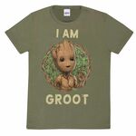 Product Marvel I am Groot T-shirt Olive Green thumbnail image