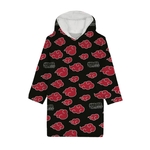 Product Naruto Aktsuki Coral Fleece Poncho thumbnail image