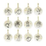 Product Disney Set of 12 Beauty & The Beast Acrylic GlitterBaubles thumbnail image