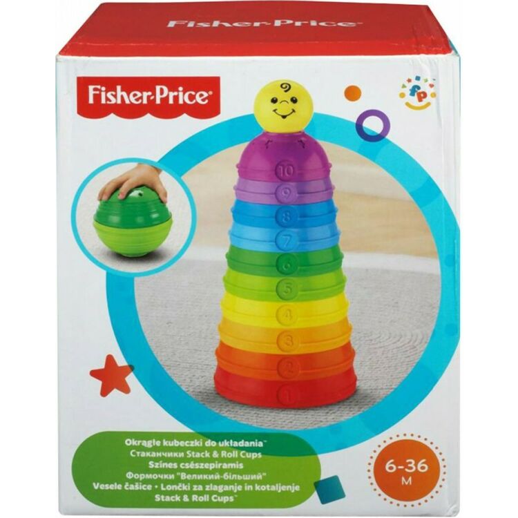 Product FISHER PRICE - BRILLIANT BASICS STACK  ROLL CUPS (W4472) image