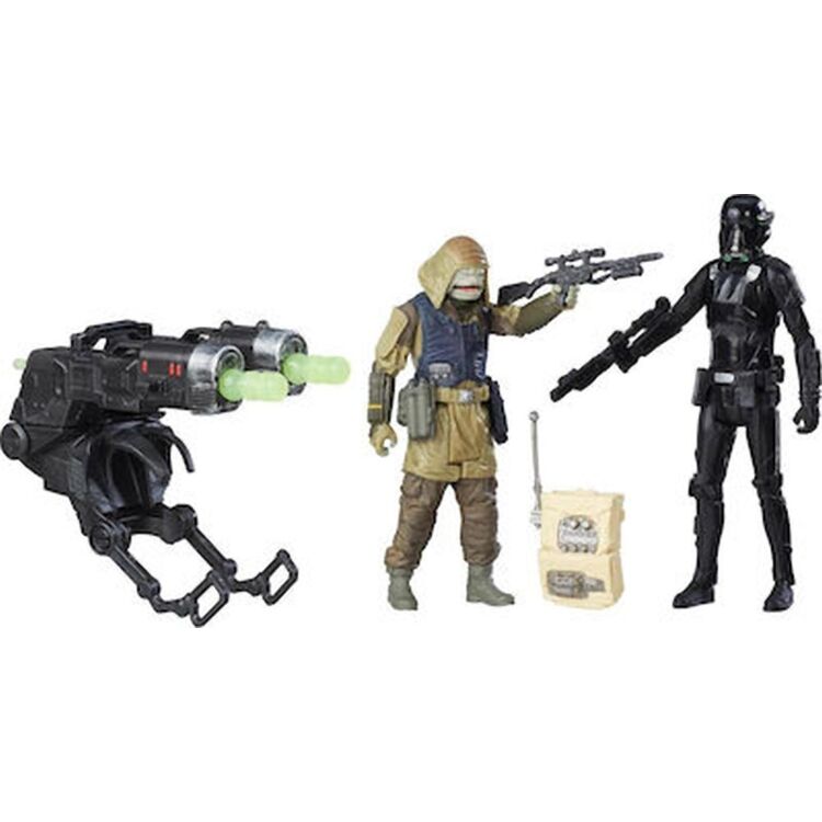 Product HASBRO STAR WARS ROGUE ONE - IMPERIAL DEATH TROOPER + REBEL COMMANDO PAO SET OF 2 FIGURES DELUXE (10cm) (B7259) image