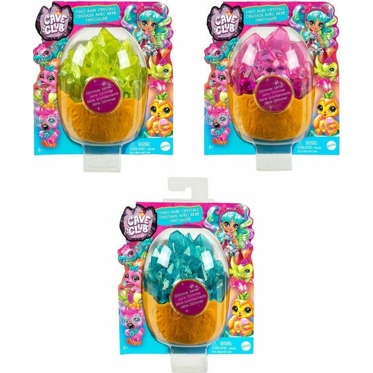 Product Mattel Cave Club: Glimmer Series - Dino Baby Crystals (Random) (GXP74) image