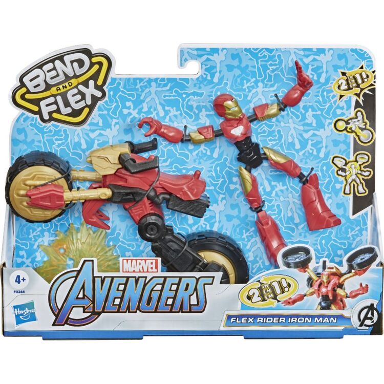 Product Hasbro Marvel Avengers: Bend And Flex - Flex Rider Iron Man 2in1 (F0244) image
