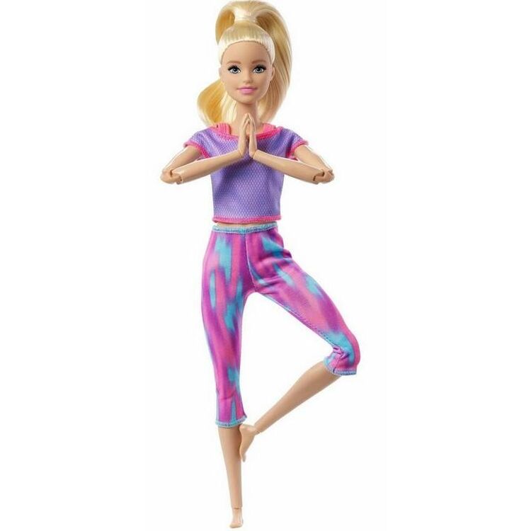 Product Mattel Barbie: Made to Move - Purple Dye Pants Blonde Doll (GXF04) image