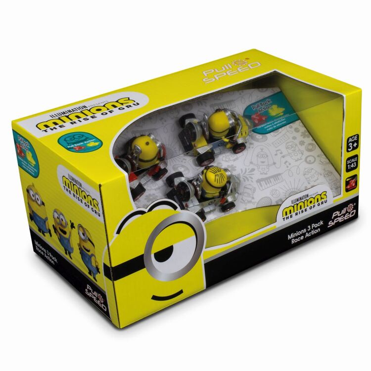 Product Carrera Minions The Rise of Gru: Pull Speed - 3 Pack Race Action (15813019) image