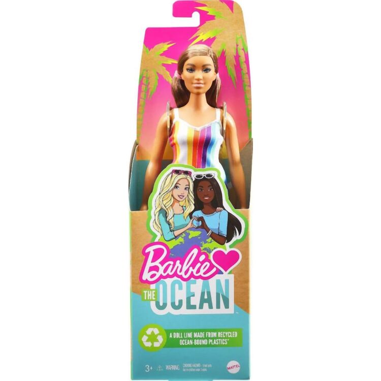 Product Mattel Barbie: Loves The Ocean - Coloured Brunette Doll (GRB38) image