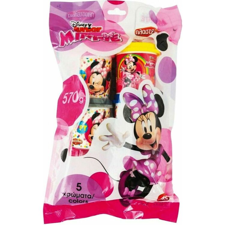 Product AS Πλαστελίνα - Disney Junior Minnie - 5  Βαζάκια Πλαστελίνης 4oz σε σακουλάκι (1045-03553) image