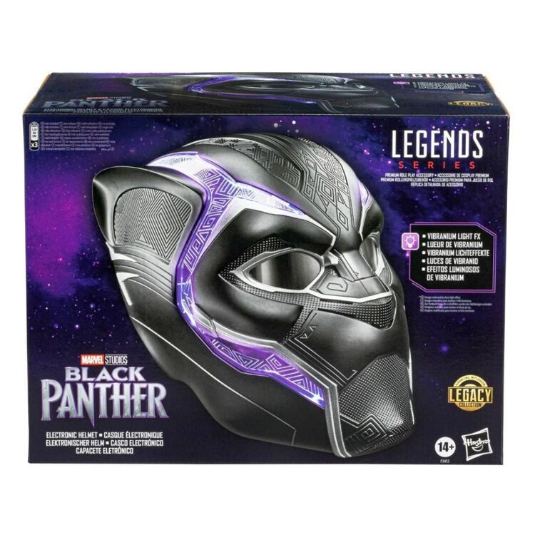 Product Hasbro Fans - Marvel Black Panther: Legends Series - Electronic Helmet Premium Role Play Accessory (Excl.) (F3453) image