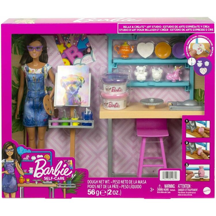 Product Mattel Barbie Self-Care - Relax  Create Art Studio (HCM85) image