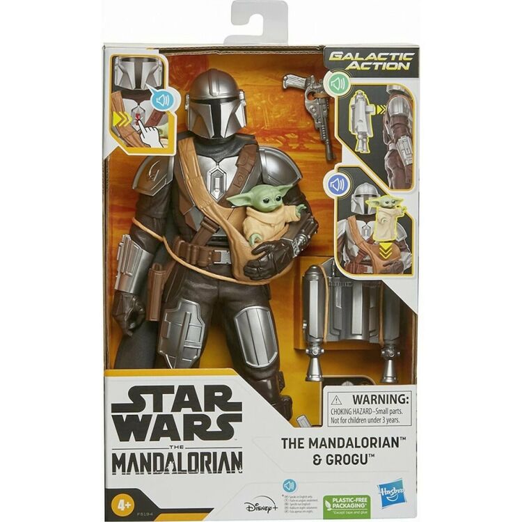 Product Hasbro Disney Star Wars The Mandalorian: Galactic Action - The Mandalorian  Grogu (F5194) image