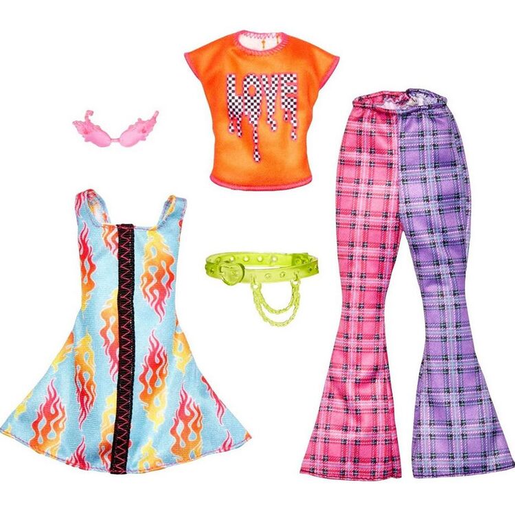 Product Μattel Barbie: Fashions 2-Pack Clothing Set - Rocker-Themed Fashion and Accessory (HJT34) image