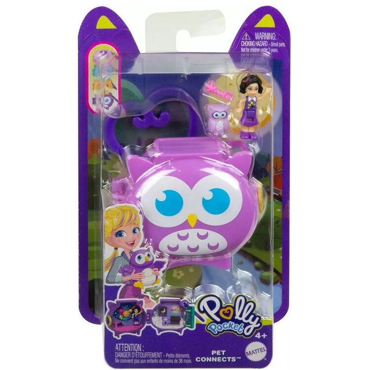 Product Mattel Polly Pocket Mini: Pet Connects - Unicorn Compact Playset (HHW31) image