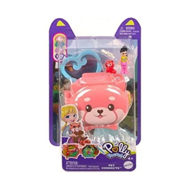 Product Mattel Polly Pocket Mini: Pet Connects - Squirrel Compact Playset (HKV49) image